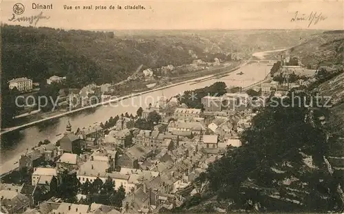 AK / Ansichtskarte Dinant Wallonie Vue en aval prise de la citadelle Kat. Dinant