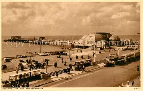 AK / Ansichtskarte Worthing West Sussex Pier and Promenade Kat. Worthing