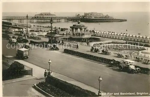 AK / Ansichtskarte Brighton East Sussex West Pier and Bandstand Kat. 