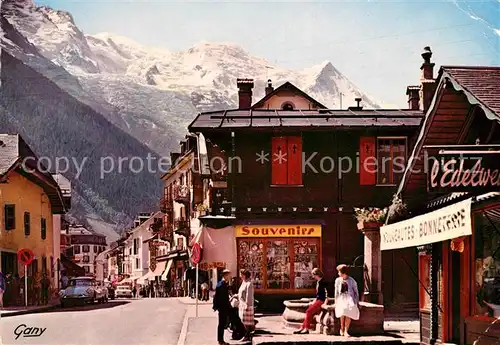 AK / Ansichtskarte Chamonix Rue Joseph Vallot Mont Blanc Kat. Chamonix Mont Blanc