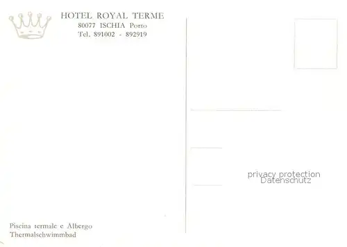 AK / Ansichtskarte Ischia Hotel Royal Terme  Kat. 