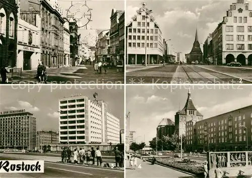 AK / Ansichtskarte Rostock Mecklenburg Vorpommern Kroepeliner Strasse Haus Sonne Steintor Haus Schiffahrt Hotel Warnow Kat. Rostock