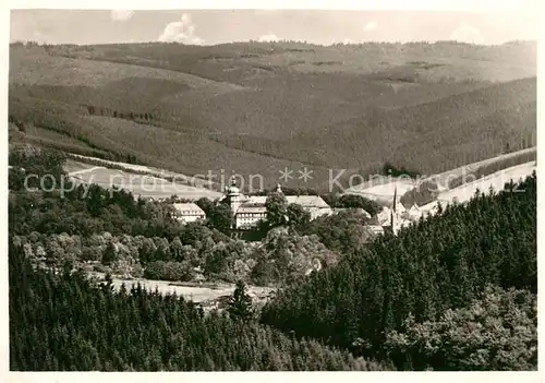 AK / Ansichtskarte Berleburg Bad Fliegeraufnahme Fuerstliches Schloss Kat. Bad Berleburg