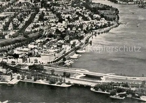 AK / Ansichtskarte Hamburg Fliegeraufnahme Aussenalster Neue Lombardsbruecke Kat. Hamburg