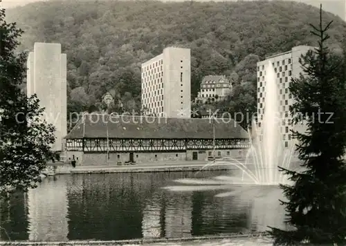 AK / Ansichtskarte Suhl Thueringer Wald Waffenmuseum Wasserfontaene Kat. Suhl