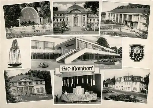 AK / Ansichtskarte Nenndorf Bad Schlosschen Haus Kasse Kurbrunnen Wandelhalle Kat. Bad Nenndorf