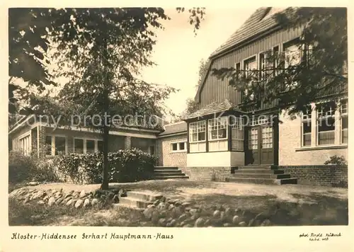 AK / Ansichtskarte Kloster Hiddensee Gerhart Hauptmann Haus Kat. Insel Hiddensee