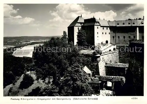 AK / Ansichtskarte Koenigstein Saechsische Schweiz Festung  Kat. Koenigstein Saechsische Schweiz