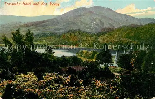 AK / Ansichtskarte Trossachs Trossachs Hotel and Ben Venue Landscape Mountains Kat. Stirling