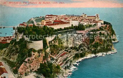 AK / Ansichtskarte Monaco Vue generale du Rocher de la Principaute Kat. Monaco