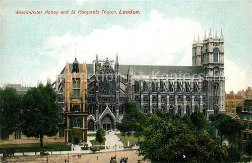 AK / Ansichtskarte London Westminster Abbey and St Margarets Church Kat. City of London