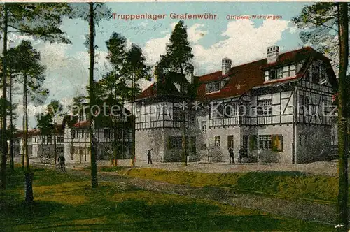 AK / Ansichtskarte Grafenwoehr Truppenuebungsplatz Offizierswohnungen