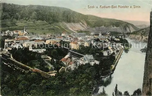 AK / Ansichtskarte Bad Muenster Stein Ebernburg Panorama Soolbad Radiumbad Kat. Bad Muenster am Stein Ebernburg