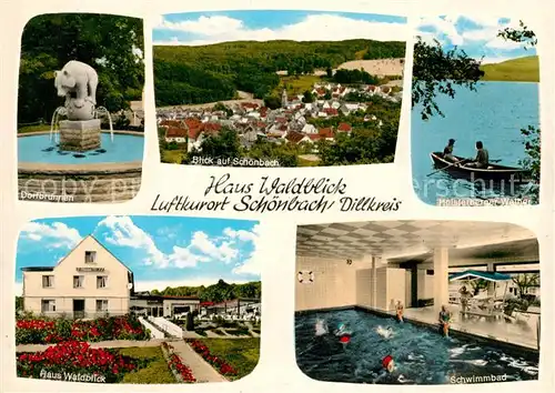 AK / Ansichtskarte Schoenbach Dillkreis Hotel Haus Waldblick  Kat. Herborn