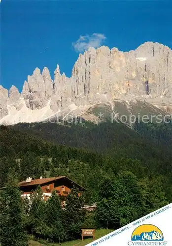 AK / Ansichtskarte Tiers Dolomiten Cyprianerhof  Kat. Italien