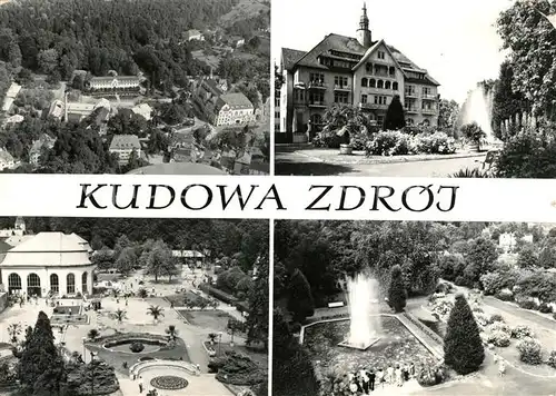 AK / Ansichtskarte Kudowa Zdroj Park Fliegeraufnahme Kat. Polen