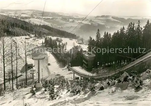 AK / Ansichtskarte Klingenthal Vogtland Aschbergschanze Winteraufnahme Kat. Klingenthal Sachsen