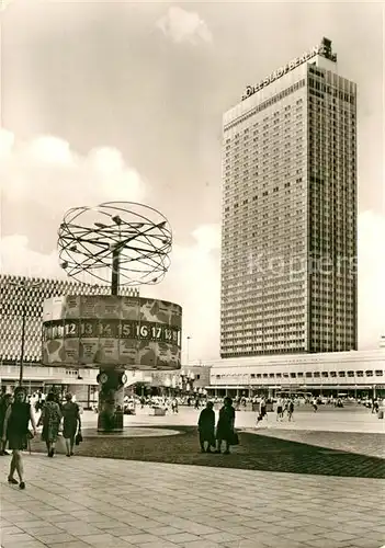 AK / Ansichtskarte Berlin Alexanderplatz Urania Weltzeit Uhr Hotel Stadt Berlin Kat. Berlin