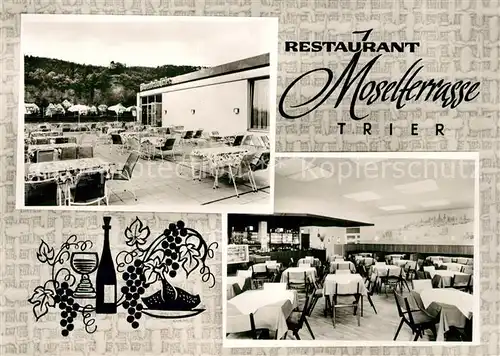 AK / Ansichtskarte Trier Restaurant Moselterrasse Kat. Trier