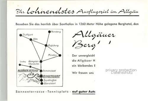 AK / Ansichtskarte Sonthofen Oberallgaeu Allgaeuer Berghof Alpe Eck Kat. Sonthofen