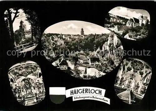 AK / Ansichtskarte Haigerloch Roemerturm Annenkirche Schlosskirche Schloss  Kat. Haigerloch