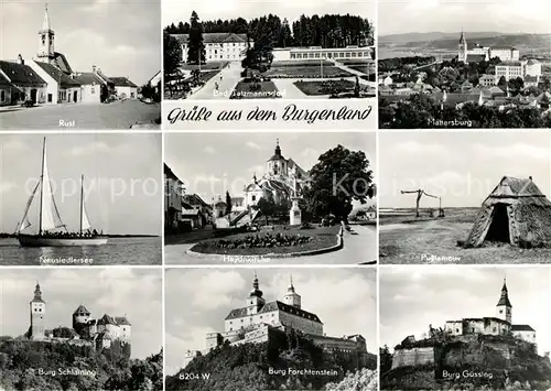 AK / Ansichtskarte Burgenland Oesterreich Burg Guessing NeusiedlerseeMatterburg Rust Kat. Oesterreich