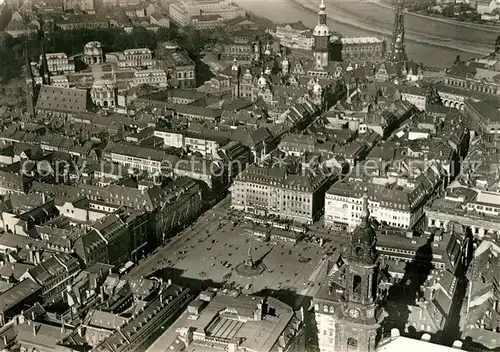 AK / Ansichtskarte Dresden Fliegeraufnahme Altmarkt vor 1945 Kat. Dresden Elbe
