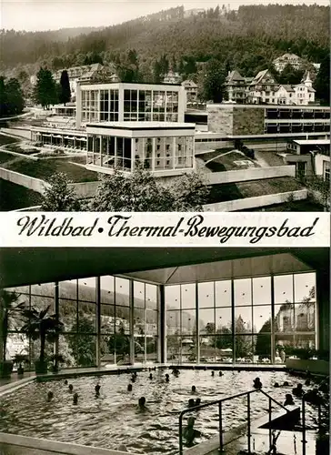 AK / Ansichtskarte Wildbad Schwarzwald Thermal Bewegungsbad Freibad Liegehallen Kat. Bad Wildbad