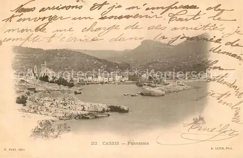 AK / Ansichtskarte Cassis Panorama Port Montagnes Kat. Cassis