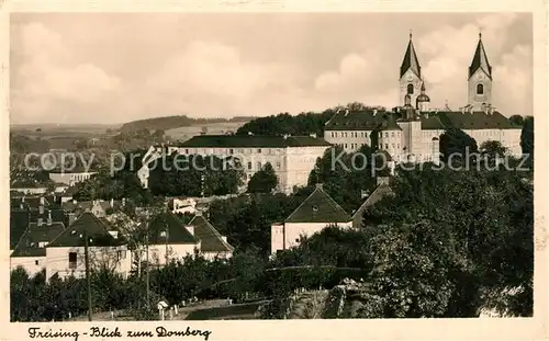 AK / Ansichtskarte Freising Oberbayern Blick zum Domberg Kat. Freising