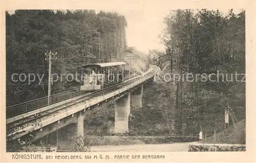 AK / Ansichtskarte Bergbahn Heidelberg Kat. Bergbahn