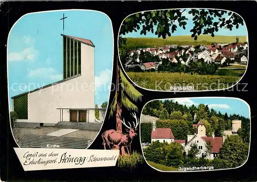 AK / Ansichtskarte Steinegg Enzkreis Pension Waibel Jugendherberge Kirche Kat. Neuhausen