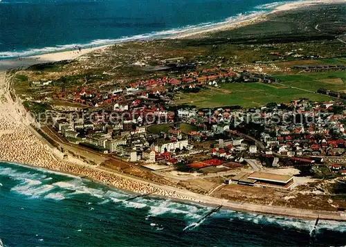 AK / Ansichtskarte Borkum Nordseebad Fliegeraufnahme Kat. Borkum