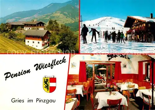 AK / Ansichtskarte Gries Pinzgau Pension Wiesfleck