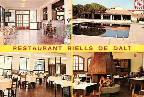 AK / Ansichtskarte La Escala Costa Brava Restaurant Riells de Dalt Kat. Spanien