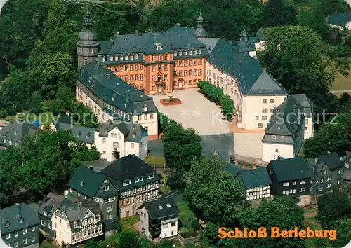 AK / Ansichtskarte Bad Berleburg Schloss Berleburg Fliegeraufnahme Kat. Bad Berleburg