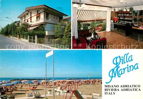 AK / Ansichtskarte Misano Adriatico Villa Marina Bar Strand Kat. Italien