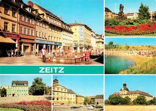 AK / Ansichtskarte Zeitz Leninstr Platz der Jungen Pioniere Friedensplatz OdF Denkmal Kretzschau Schloss Moritzburg Kat. Zeitz