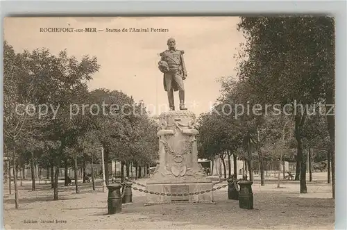 AK / Ansichtskarte Rochefort sur Mer Statue de l Amiral Pottiers Monument Kat. Rochefort Charente Maritime