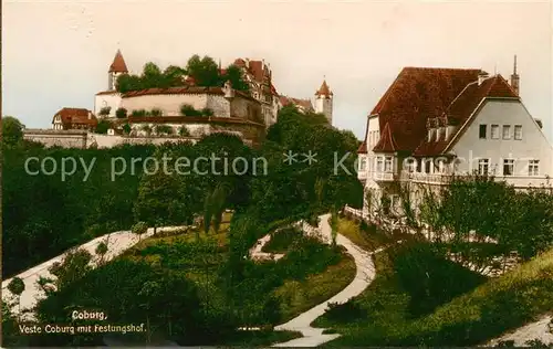 AK / Ansichtskarte Coburg Veste Coburg mit Festungshof Kat. Coburg