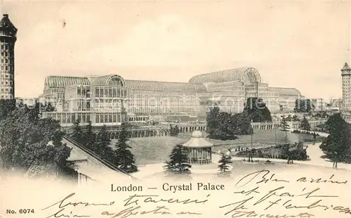 AK / Ansichtskarte London Crystal Palace Kat. City of London