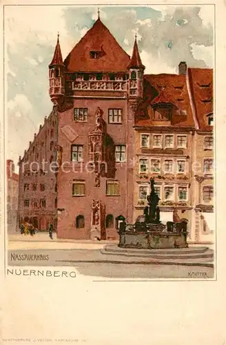 AK / Ansichtskarte Mutter K. Nuernberg Nassauerhaus  Kat. Kuenstlerlitho