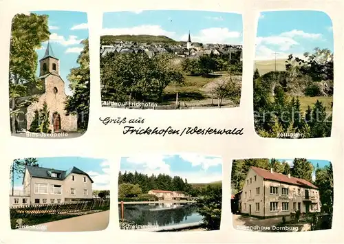 AK / Ansichtskarte Frickhofen Blasiuskapelle Jugendhaus Dornburg Zeltlager Kat. Dornburg