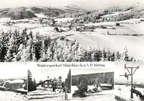 AK / Ansichtskarte Moenichkirchen Winterlandschaft Sessellift Kat. Moenichkirchen am Wechsel