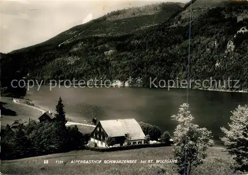 AK / Ansichtskarte St Wolfgang Salzkammergut Alpengasthof Schwarzensee Kat. St. Wolfgang im Salzkammergut