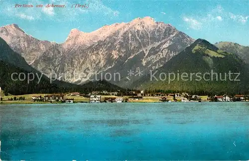 AK / Ansichtskarte Pertisau Achensee Ansicht vom See aus Alpenpanorama Kat. Eben am Achensee