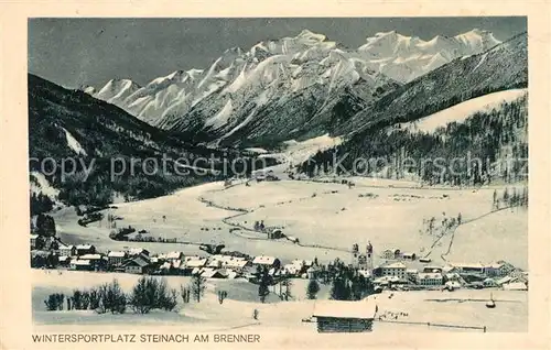 AK / Ansichtskarte Steinach Brenner Tirol Panoama Wintersportplatz Alpen Kat. Steinach am Brenner
