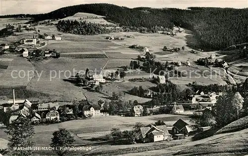 AK / Ansichtskarte Warmensteinach Panorama Luftkurort Kat. Warmensteinach Fichtelgebirge