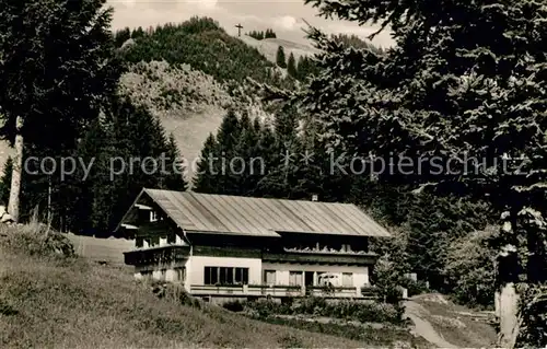 AK / Ansichtskarte Wertach Terrassencafe Pension Alpenhaus Zum Toni Kat. Wertach