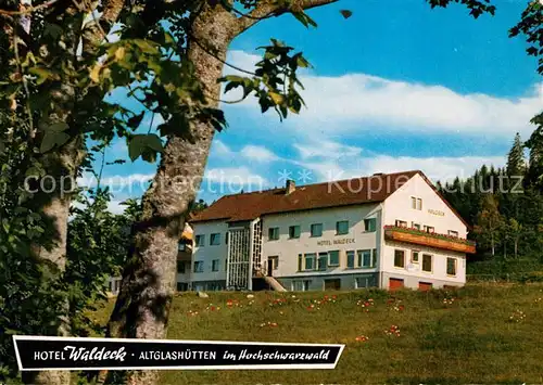 AK / Ansichtskarte Altglashuetten Hotel Waldeck Kat. Feldberg (Schwarzwald)